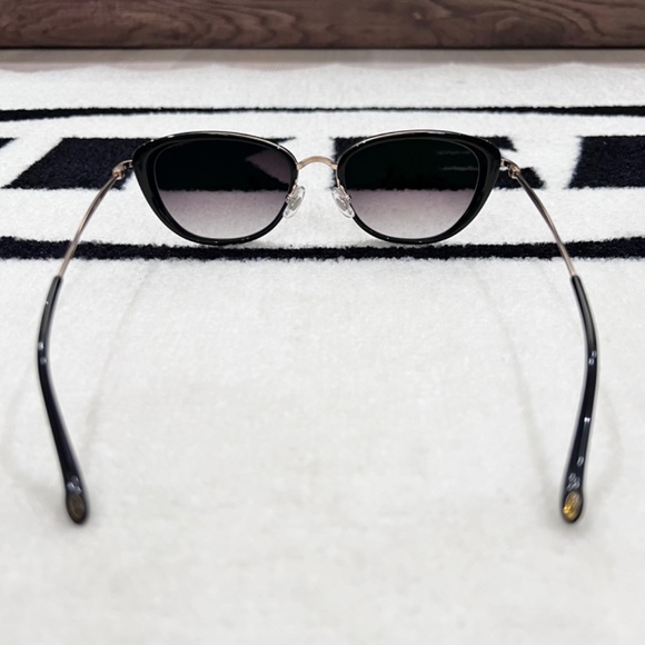 Matsuda 3095 Oval Cat Eye Side Shield Sunglasses - Black